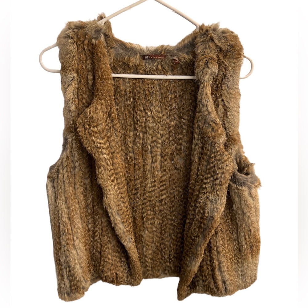 Rabbit fur vest